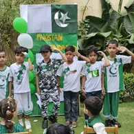 Montessori children celebrate Independence Day at Spring Buds